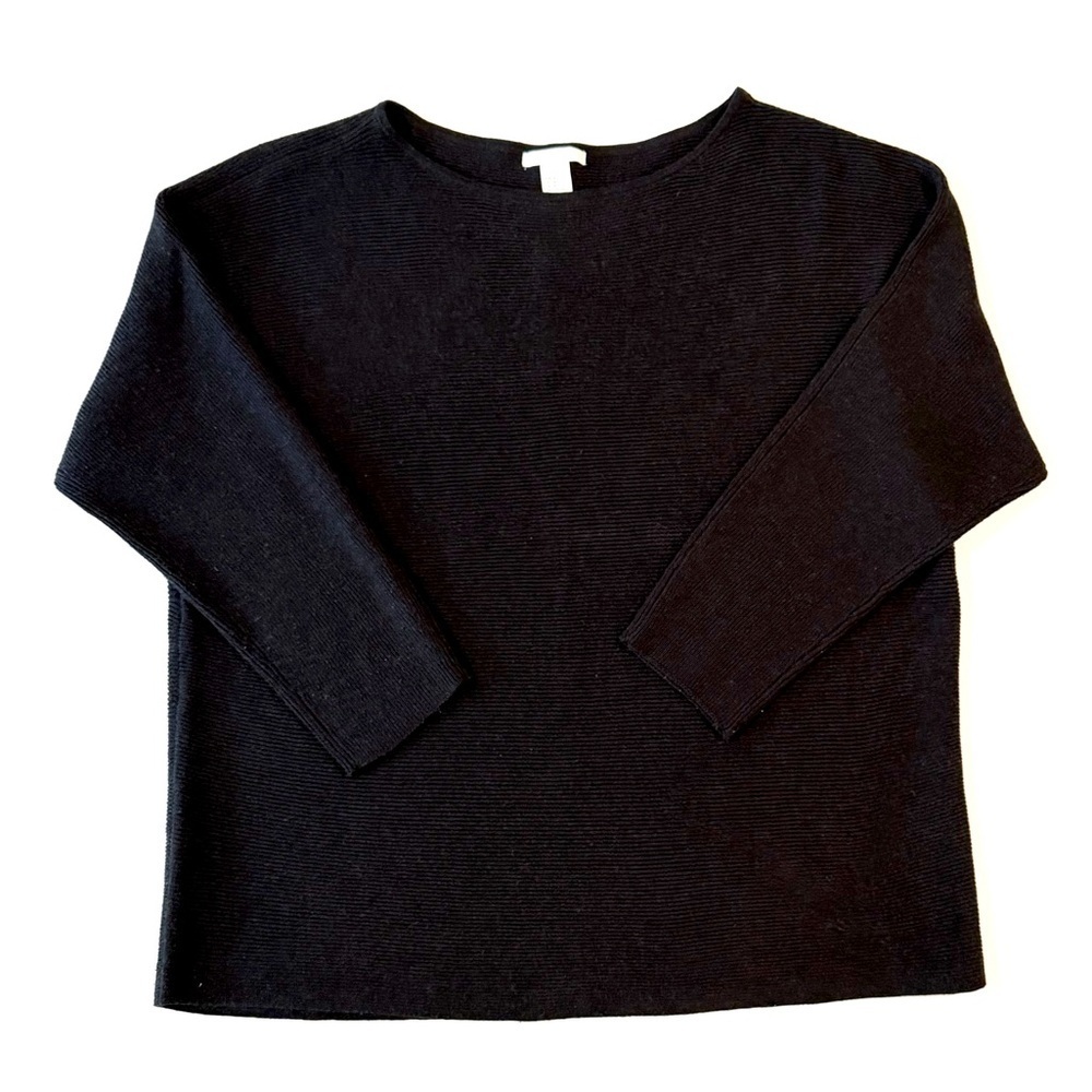 H&M Women’s Ribbed Black Sweater
